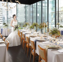 躍動感溢れるオープンキッチンから美味しさを感じるウエディング