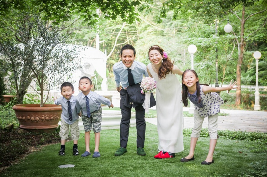 箱根　リゾート　フォトウェディング　結婚写真　家族　バンブー