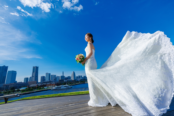 みなとみらいでのロケーション撮影も人気